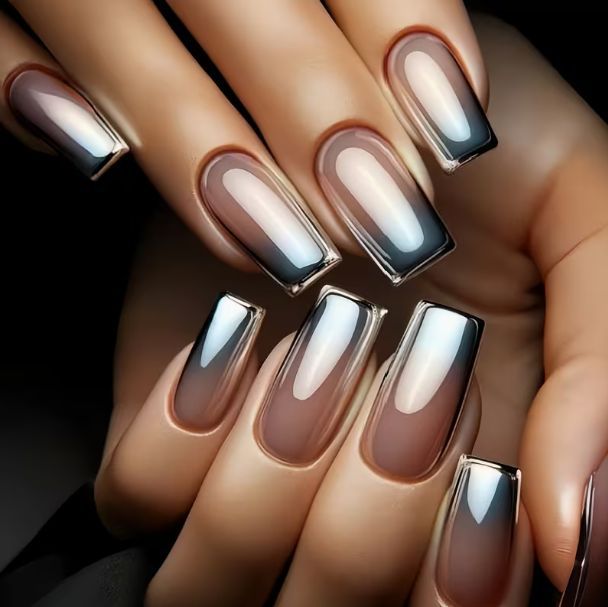 Premium Glossy Ombre Nail Extensions Stornfield