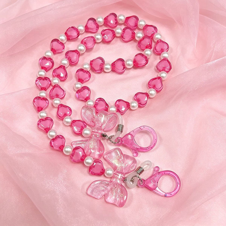 Heart-shaped Beaded Eyewear Chain Stornfield