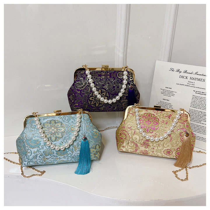 Vintage Silk Evening Handbag