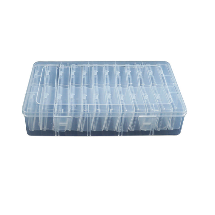 Multi-Compartment Clear Craft Supply Storage Box Stornfield