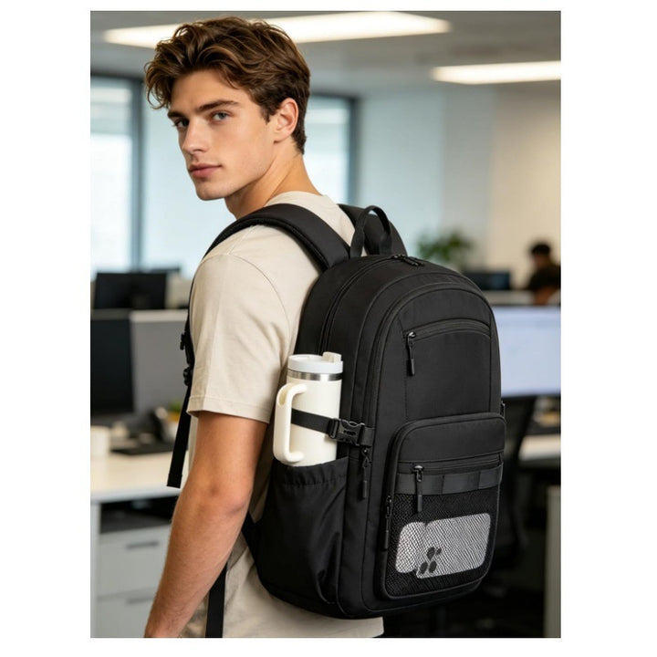 Everyday backpack with practical bottle holder Stornfield