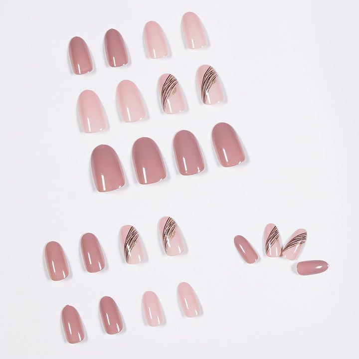 Premium Almond-Shaped Press-On Nail Set Stornfield