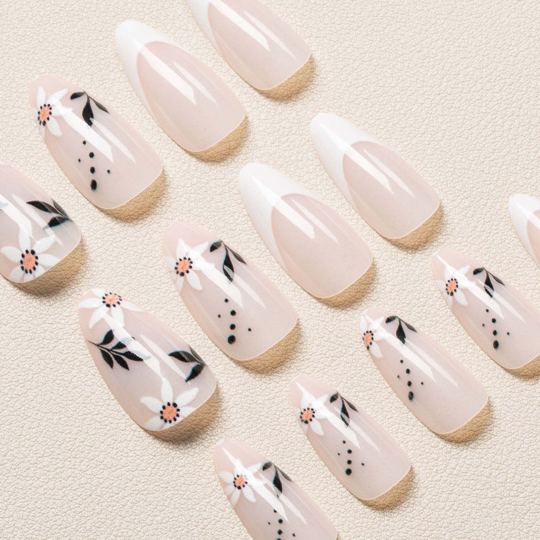Stylish Floral Nail Art