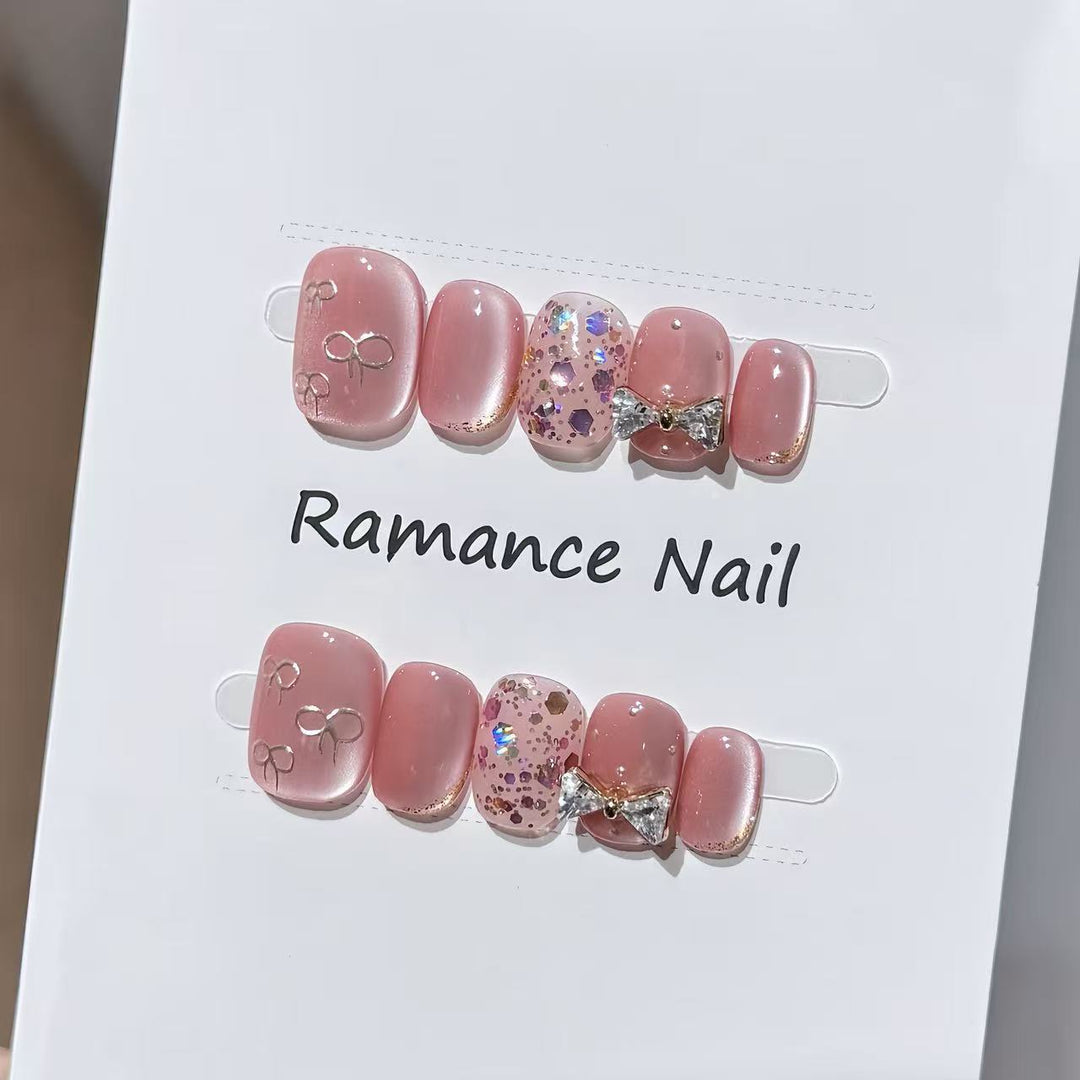 Glamorous Rhinestone Press-On Nail Set Stornfield