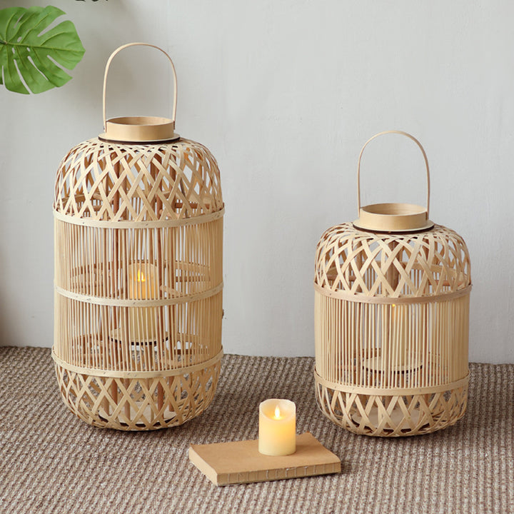 Stylish Rattan Lantern Stornfield