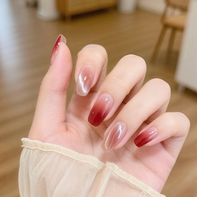 Elegant Gradual Ombre Press-On Nail Set Stornfield