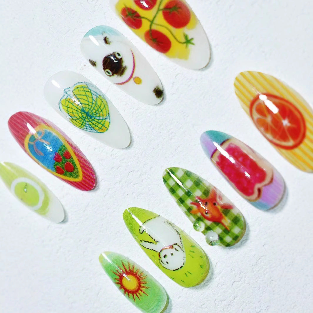 Artistic Themed Press-On Nail Set Stornfield