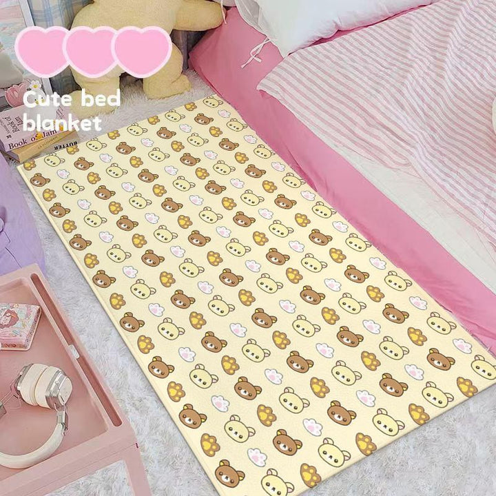 Cute Cartoon-Themed Bed Blanket