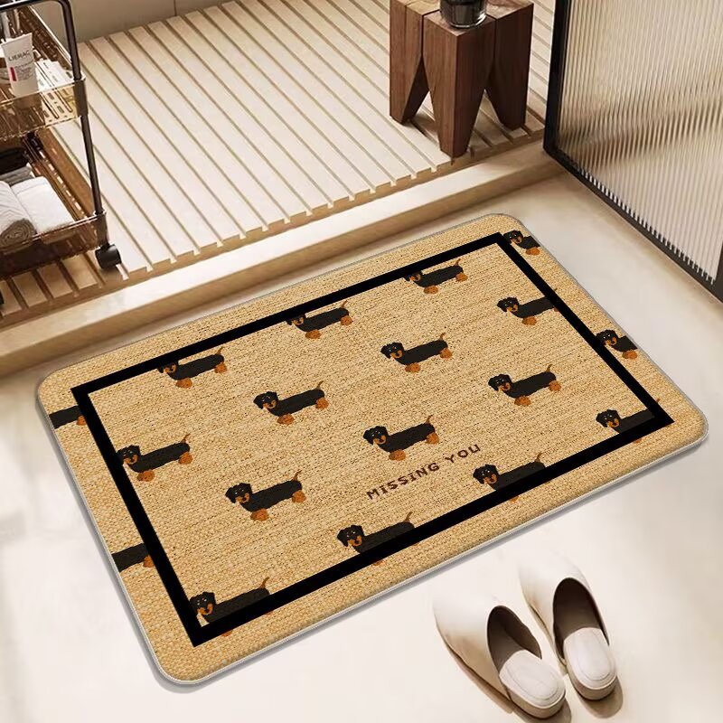 Butterfly-Inspired Decorative Bath Mat Stornfield