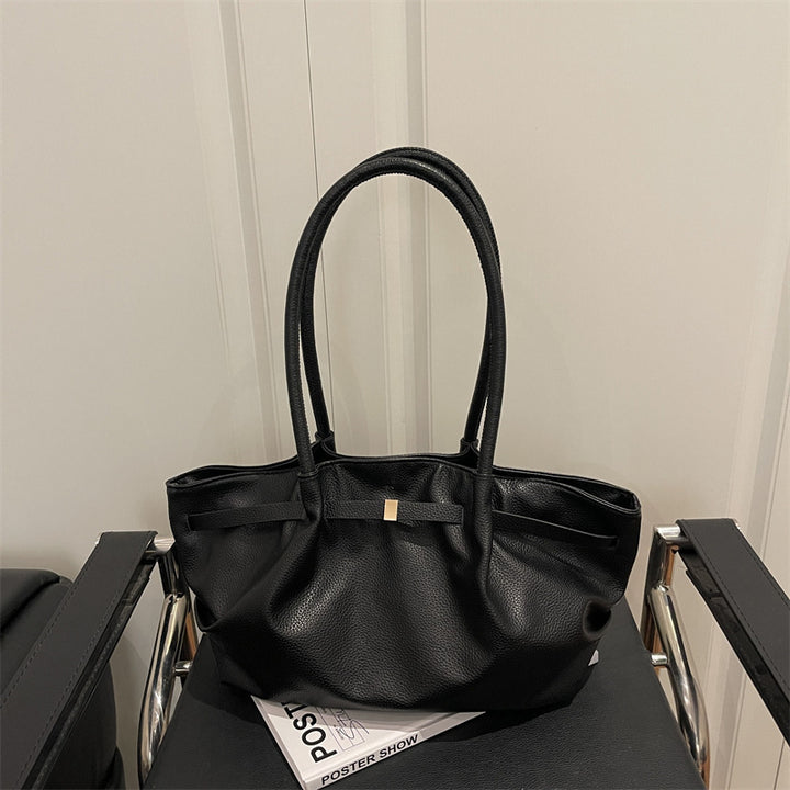 Premium Soft Leather Handheld Tote Bag Stornfield