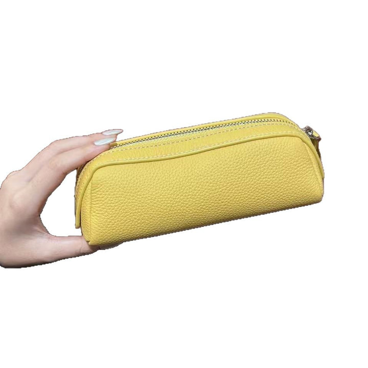 Textured Leather Pencil Case