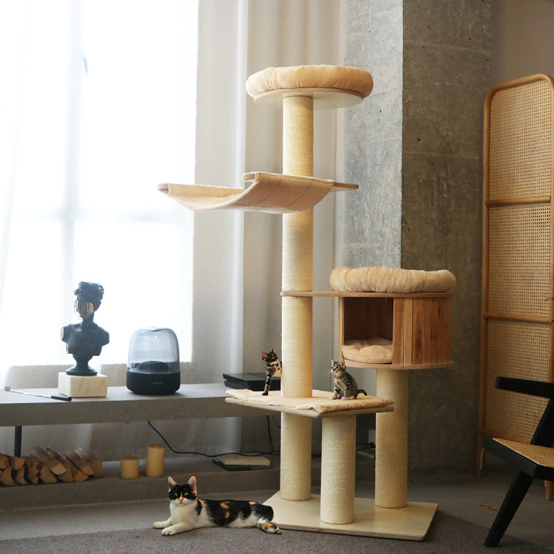 Cozy cat tree with multiple levels Stornfield