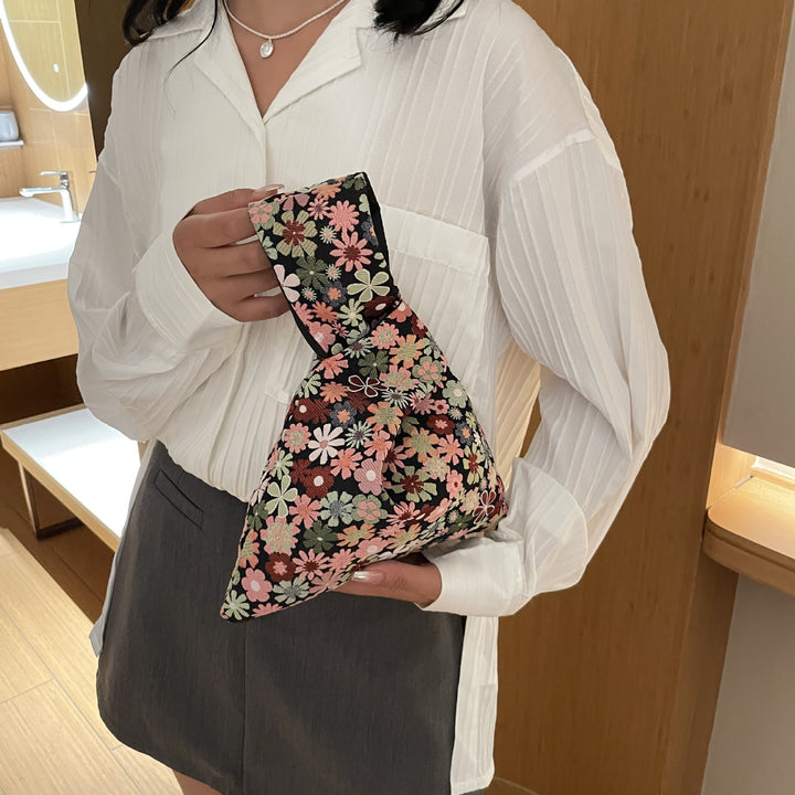 Stylish Floral-Printed Clutch