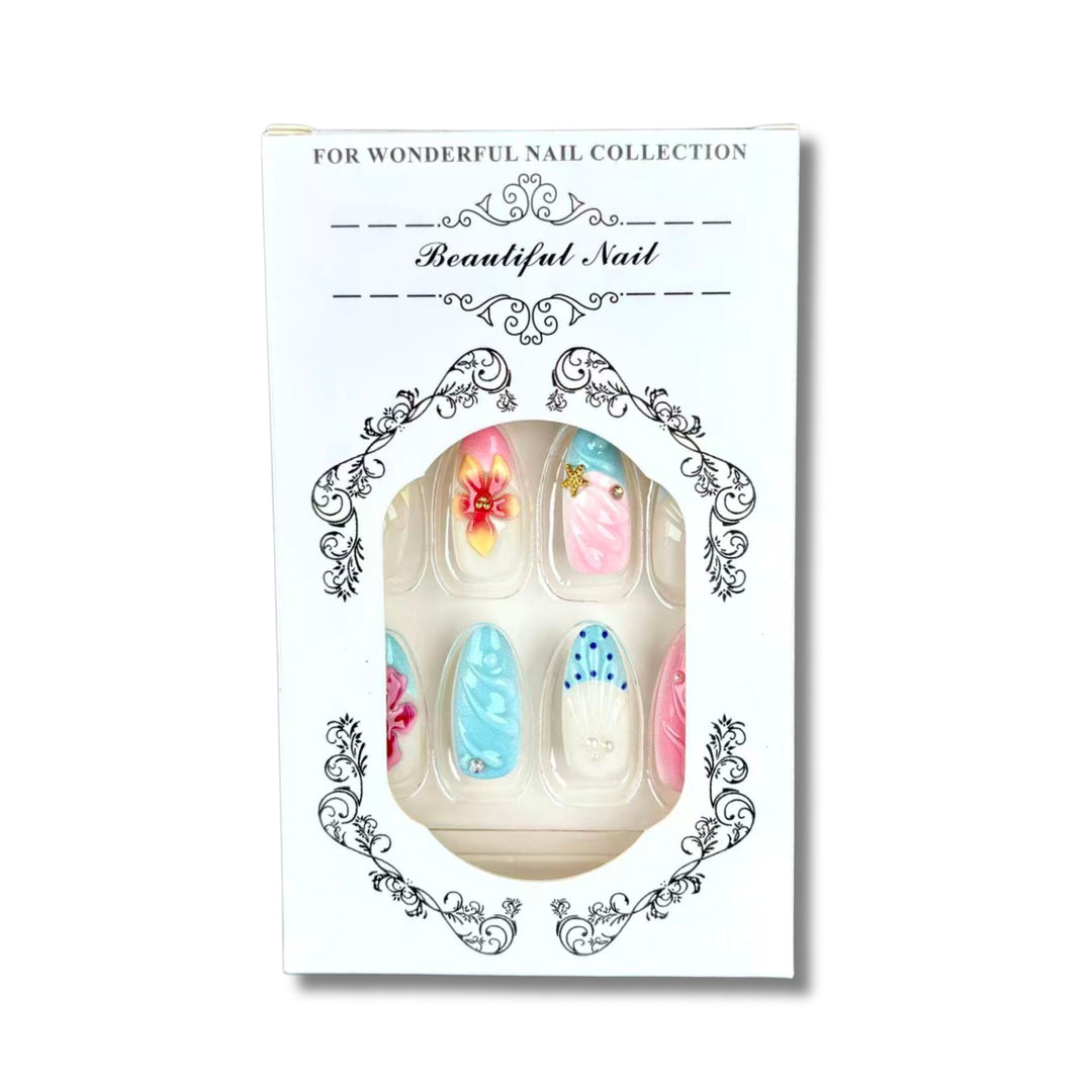 Vibrant Artistic Press-On Nail Set