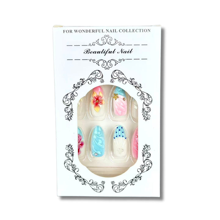 Vibrant Artistic Press-On Nail Set