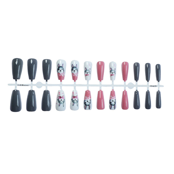 Animal-Themed Press-On Nail Art Set Stornfield