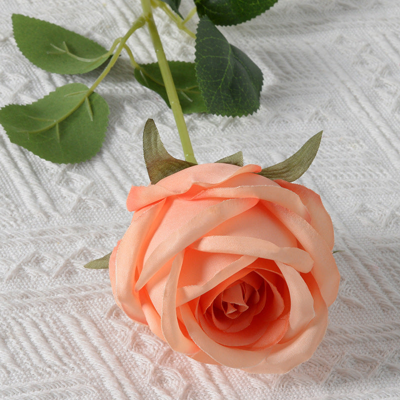 Decorative Silk Rose Accent