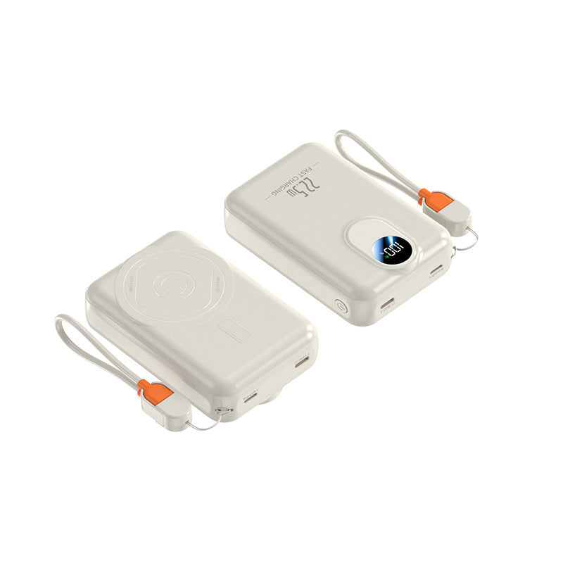 Portable power bank with integrated wireless charging function and digital display Stornfield