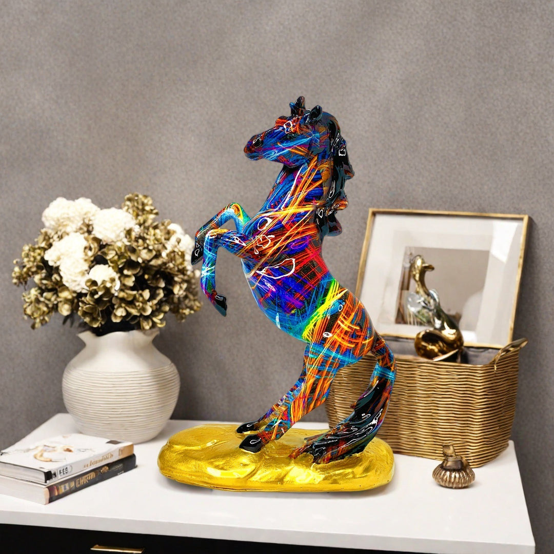 Artistic horse figurine in modern design Stornfield