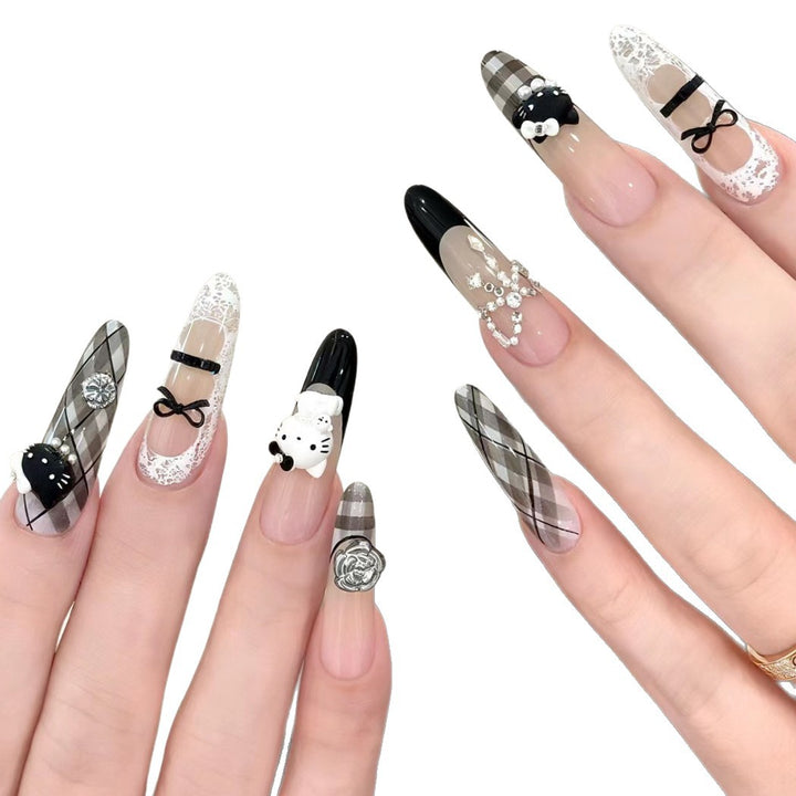 Glittery 3D Press-On Nail Set Stornfield