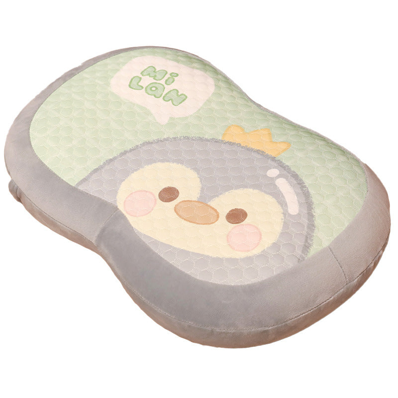 Anatomical neck support pillow with interactive design Stornfield