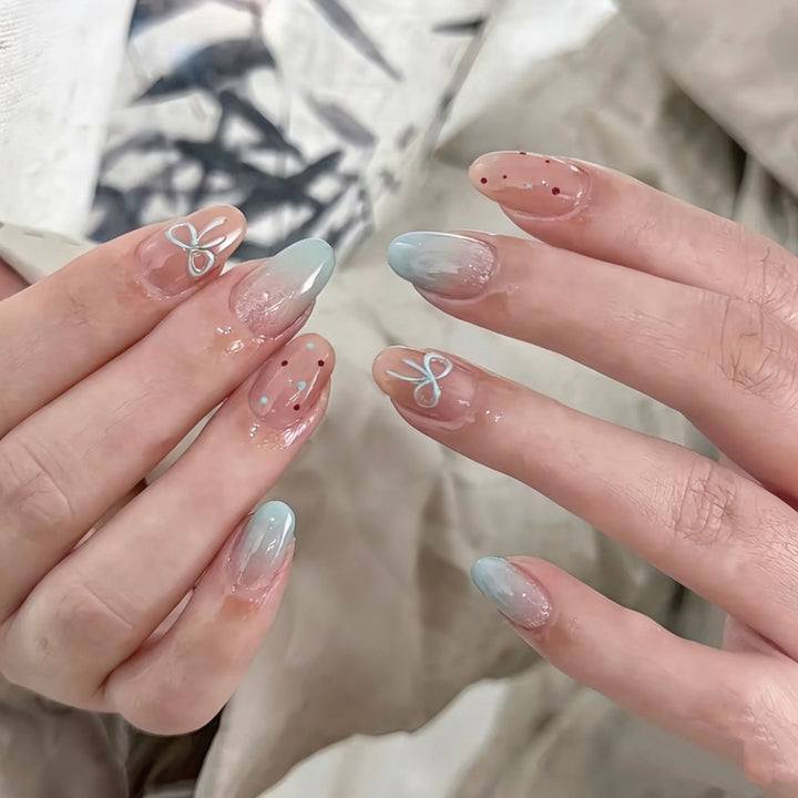 Whimsical Bunny-Themed Press-On Nail Art Set Stornfield