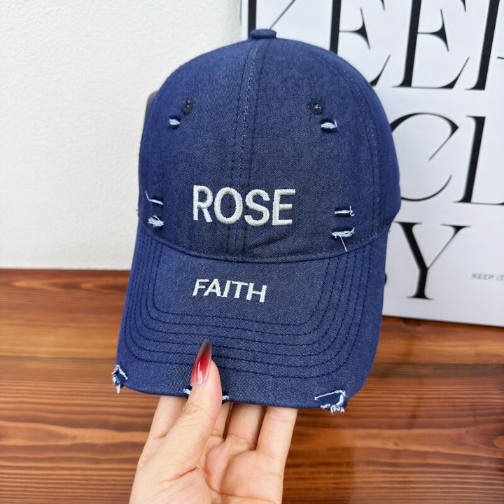 Women's Distressed Graphic Adjustable Cap Stornfield
