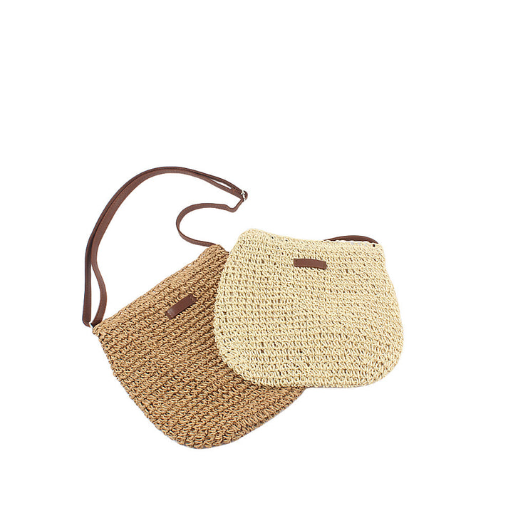 Shoulder bag made of handwoven natural material with adjustable shoulder strap Stornfield