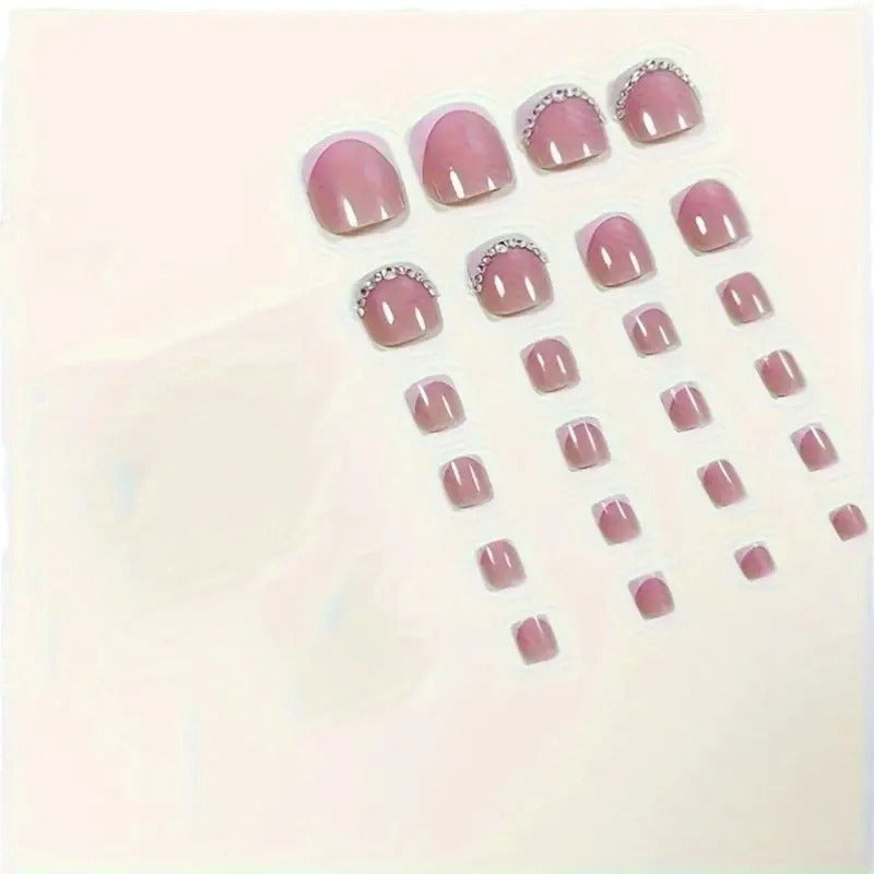 Elegant Rhinestone-Accented Pedicure Stornfield
