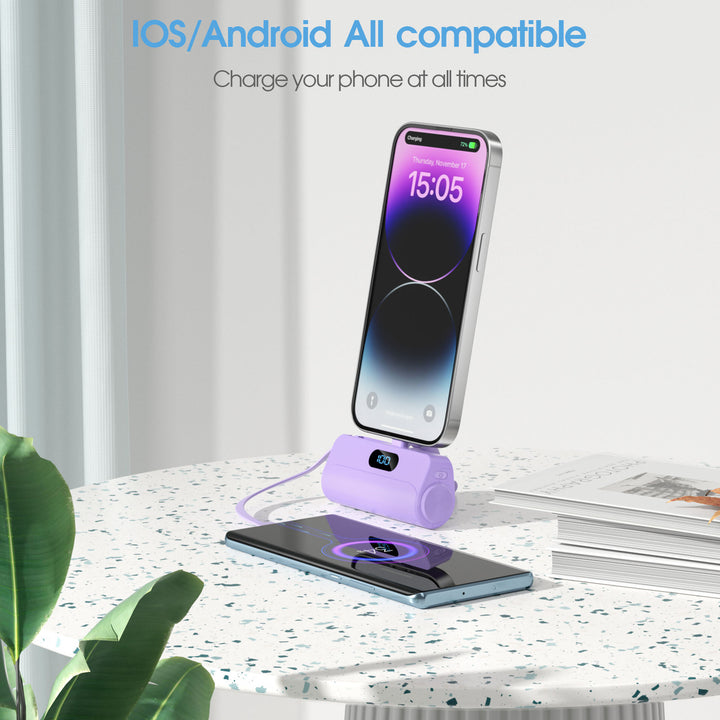 Compact power bank with integrated LED light Stornfield