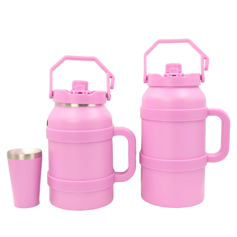 Ladies Insulated Stainless Steel Drinking Bottle with Practical Handle and Double Wall Technology Stornfield