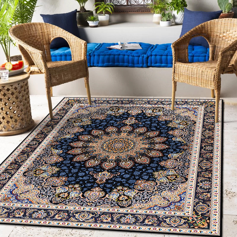 Elegant Vintage Flower Rug