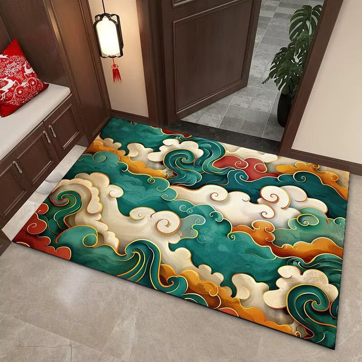 Elegant Cloud Motif Area Mat Stornfield