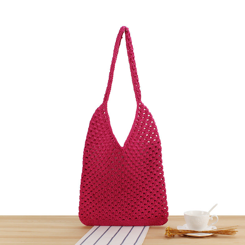 Hand-knotted Jute Bag Stornfield