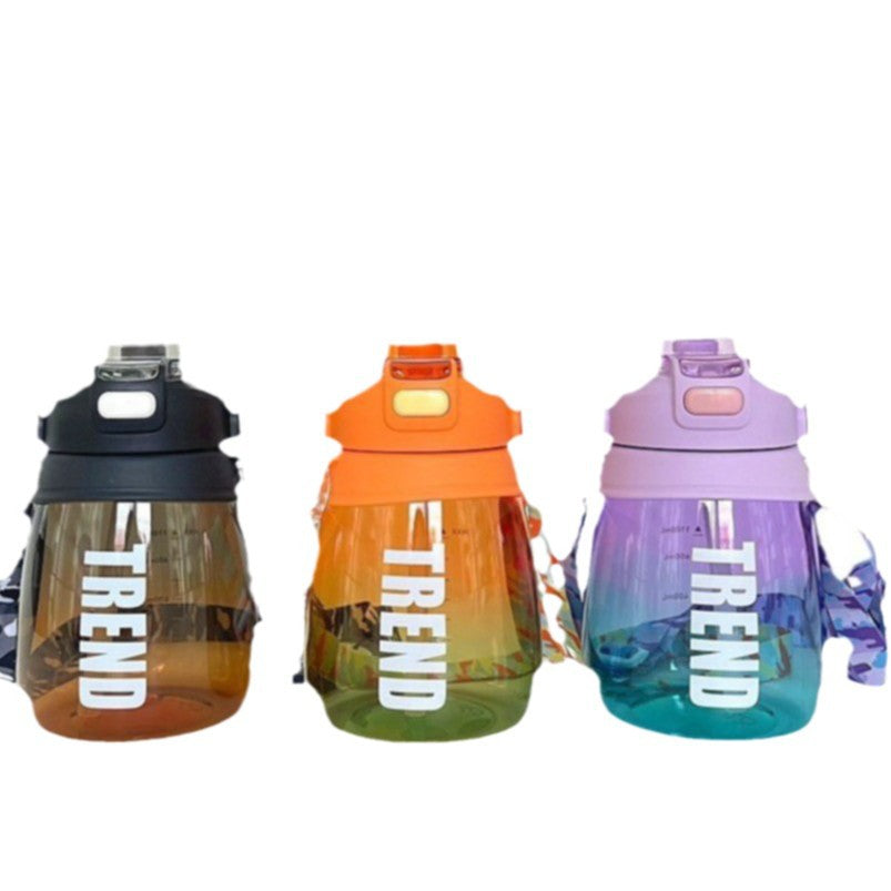 Women's multifunctional water bottle with safety closure and ergonomic carrying handle Stornfield