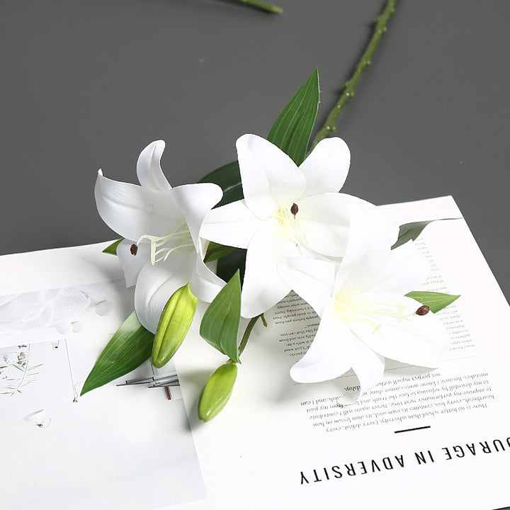 Lifelike Lily Stem Arrangement