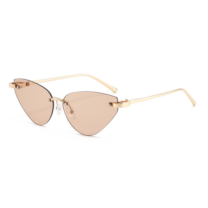 Women elegant Cat-Eye sunglasses with ultra-light metal frame Stornfield