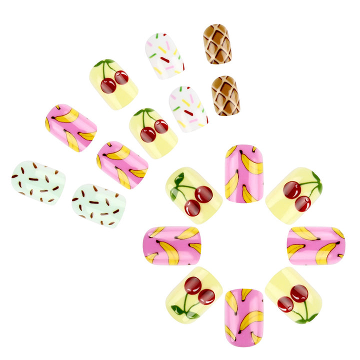 Fun Fruit-Themed Press-On Nail Art Set Stornfield