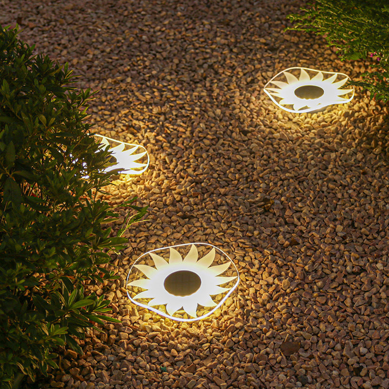 Decorative Solar Acrylic Petal Garden Stake LED Pathway Light Stornfield