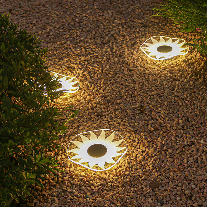 Decorative Solar Acrylic Petal Garden Stake LED Pathway Light Stornfield