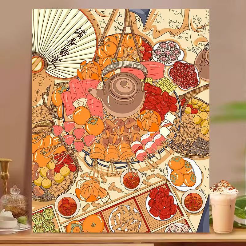 Dessert-Inspired Decorative Canvas Art Stornfield