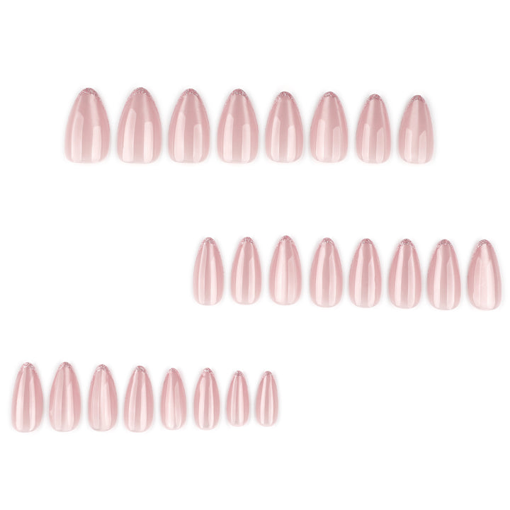 Artful stiletto nails with elegant ombre pattern Stornfield