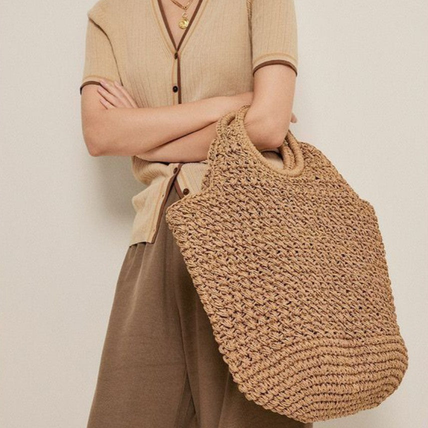 Handmade basket bag with innovative round design Stornfield