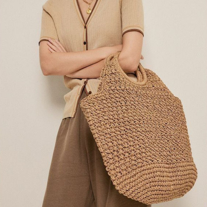 Handmade basket bag with innovative round design Stornfield