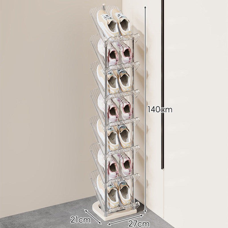 Dual-Tier Adjustable Angled Shoe Organizer