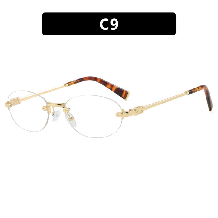 Women's fashion sunglasses with oval frame and elegant accents Stornfield