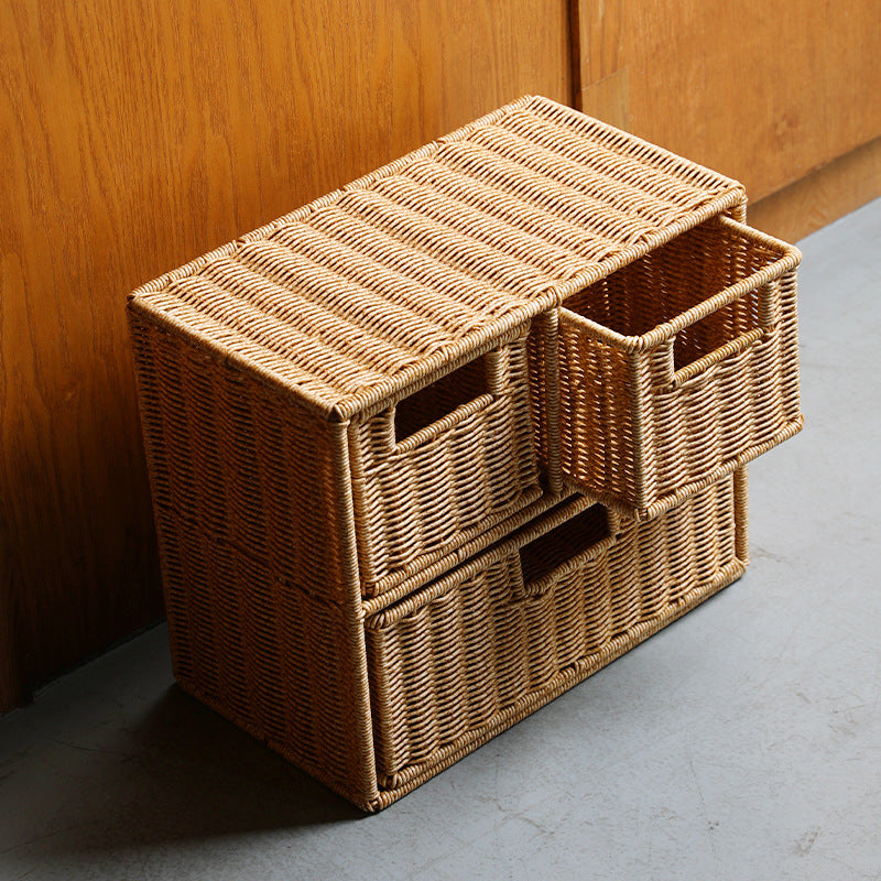 Multi-Drawer Wicker Storage Organizer Stornfield