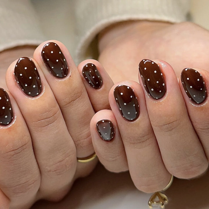 Trendy Polka Dot Press-On Nails Stornfield