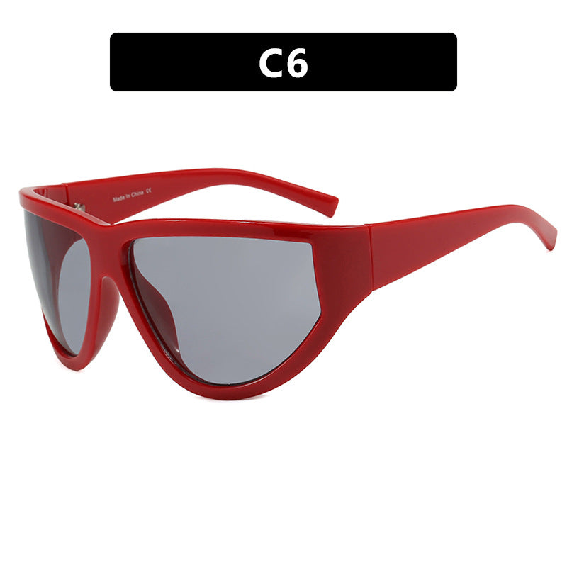 Women's futuristic sunglasses with sporty design and flexible lenses Stornfield