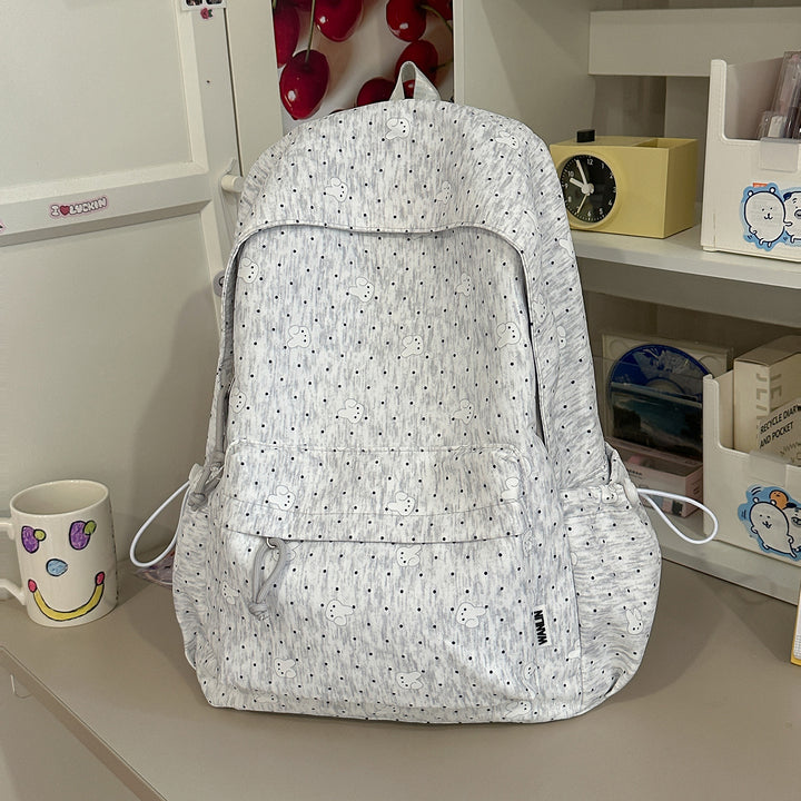 Lightweight Polka Dot Casual Backpack Stornfield